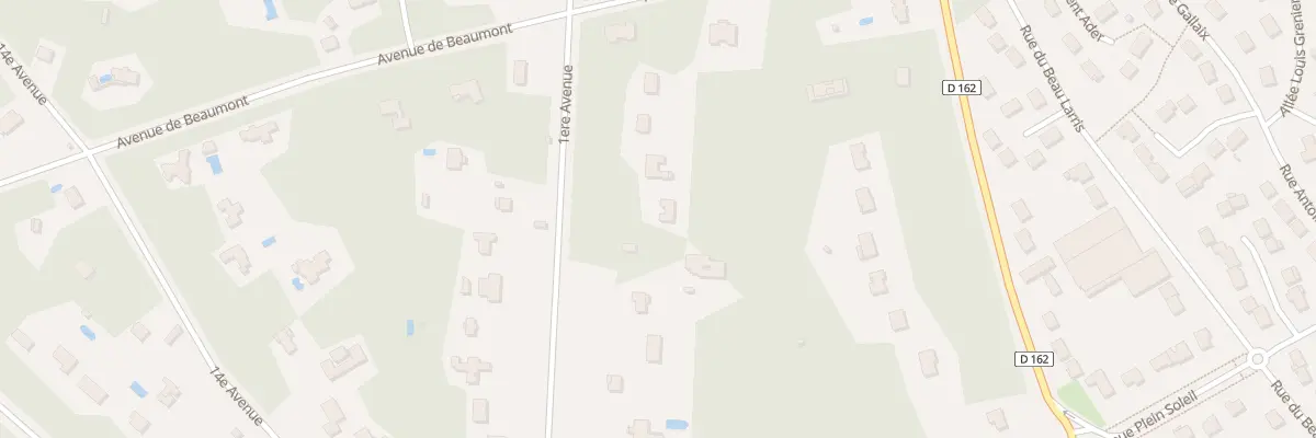 Plan du 64 Av 1ere Avenue à Lamorlaye