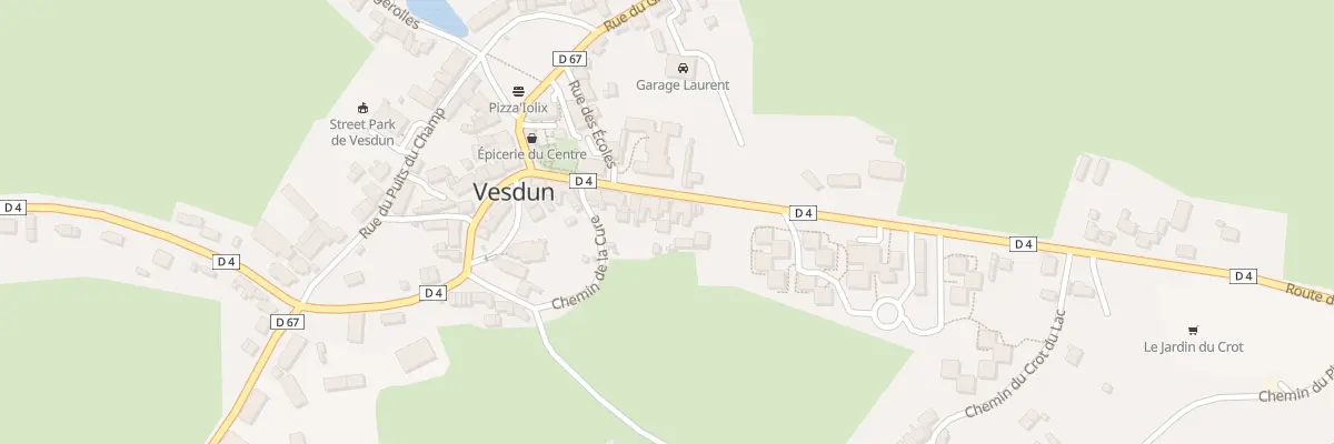 Plan du 3 Le Bourg à Vesdun