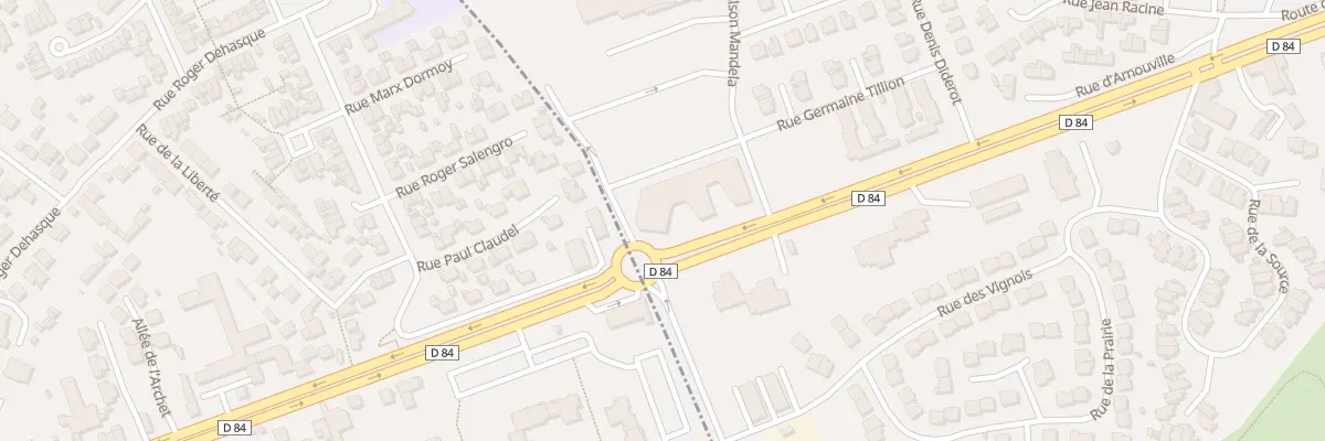 Plan du 6 Rue Maximilien de Robespierre à Gonesse
