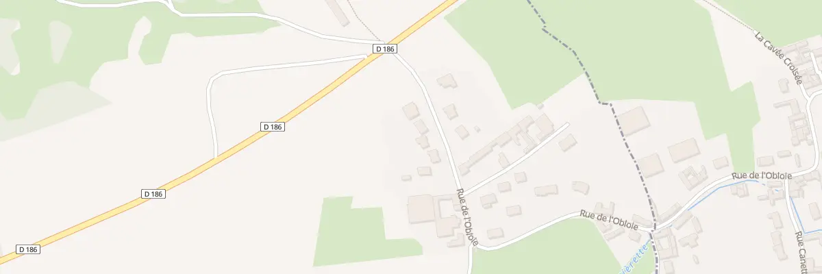 Plan du 80 Rue de l’Oblois à Mazinghem