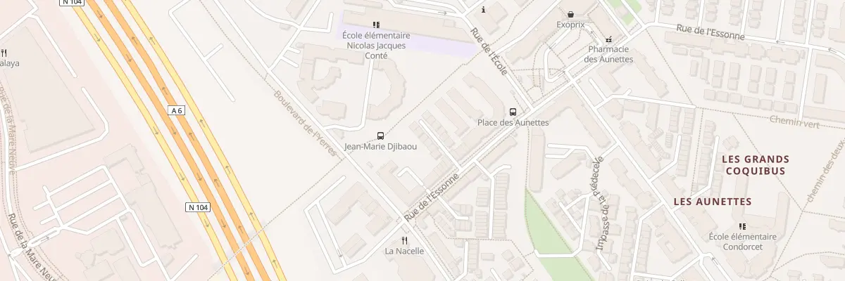 Plan du 65J Rue de l’Essonne à Évry-Courcouronnes
