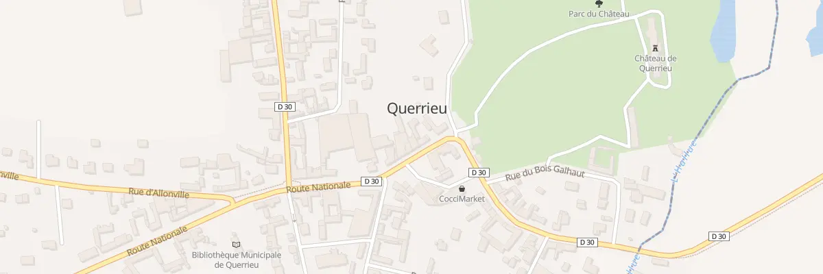Plan du 24 Rte Nationale à Querrieu