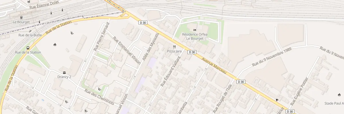 Plan du 6 Rue Edouard Vaillant à Drancy