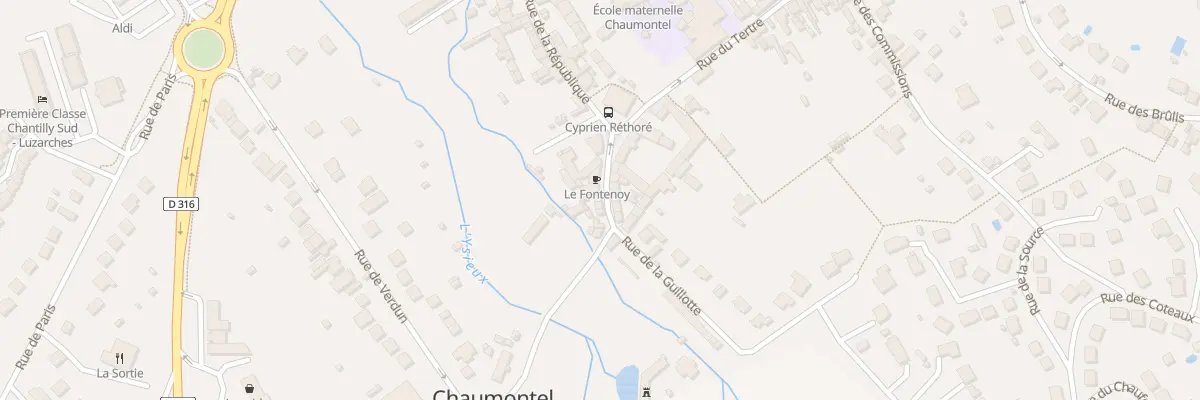 Plan du 6 Rue André Vassord à Chaumontel