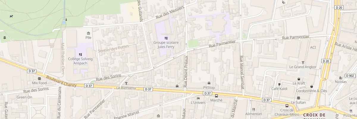 Plan du 67 Rue Parmentier à Montreuil