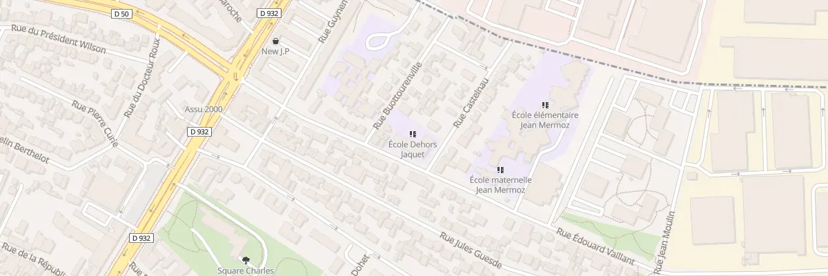 Plan du 21 Rue Edouard Vaillant au Bourget