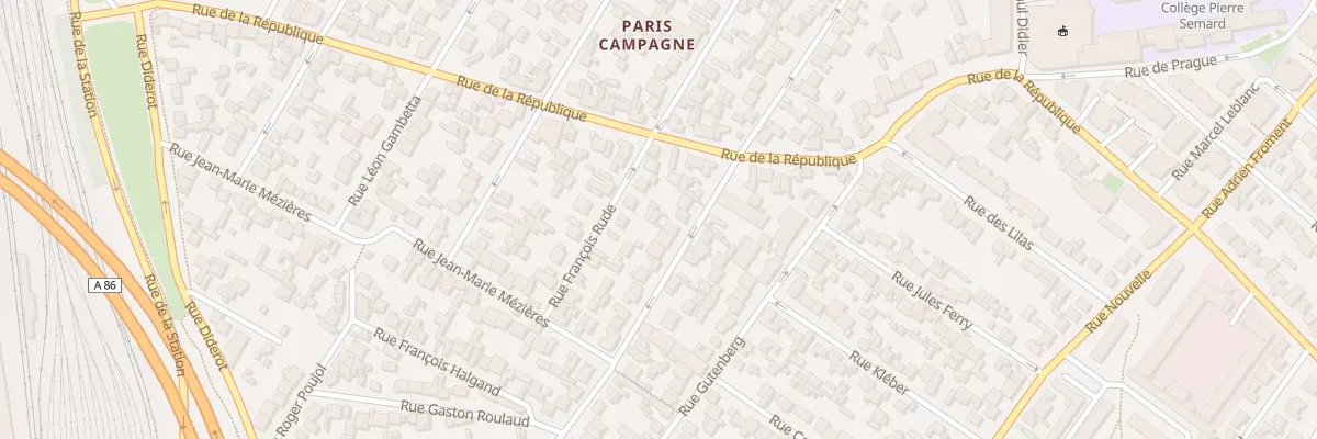 Plan du 58B Rue Lamartine à Drancy