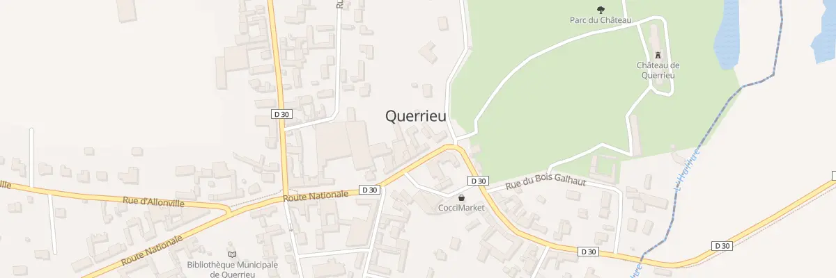 Plan du 22 Rte Nationale à Querrieu