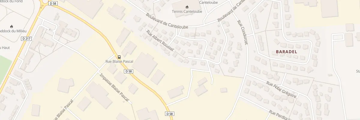 Plan du 27 Rue Jean Philippe Rameau à Aurillac