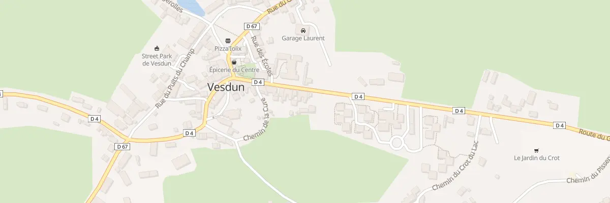 Plan du 2 Le Bourg à Vesdun