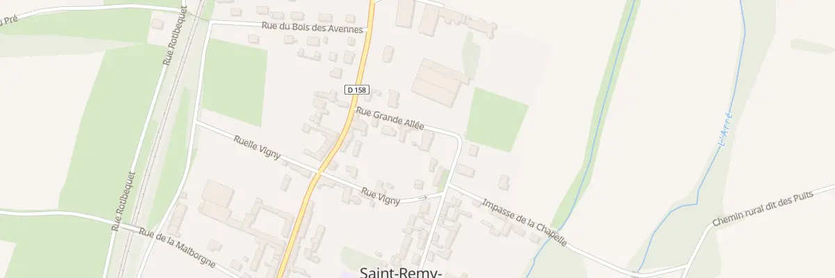 Plan du 1 Rue Grande Allée à Saint-Remy-en-l’Eau