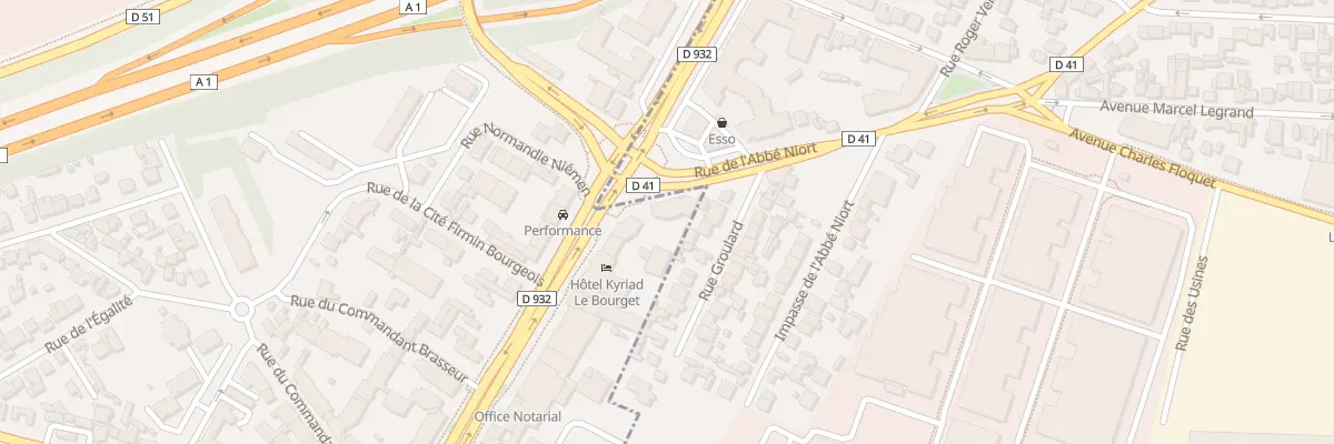Plan du 4 Rue de l’Abbé Niort au Bourget