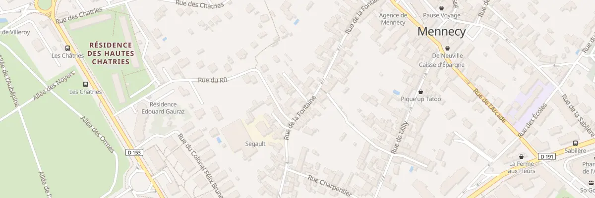 Plan du 36 Rue La Fontaine à Mennecy