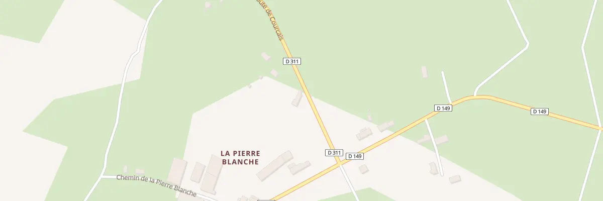 Plan du 1 Rte de Courcais à Chambérat