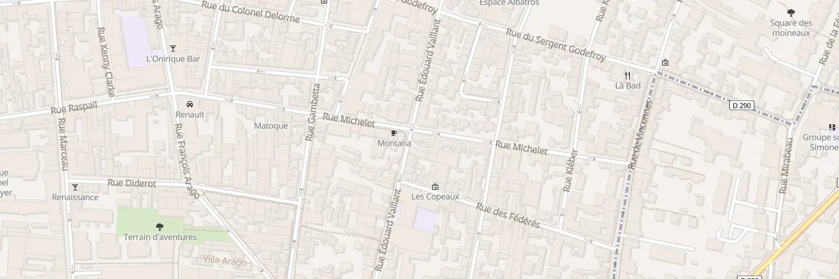 Plan du 43B Rue Michelet à Montreuil