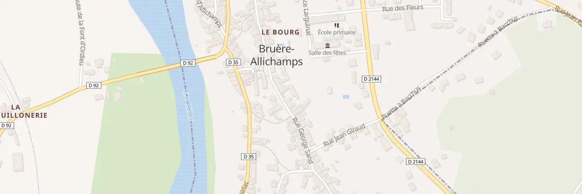 Plan du 31 Rue George Sand à Bruère-Allichamps