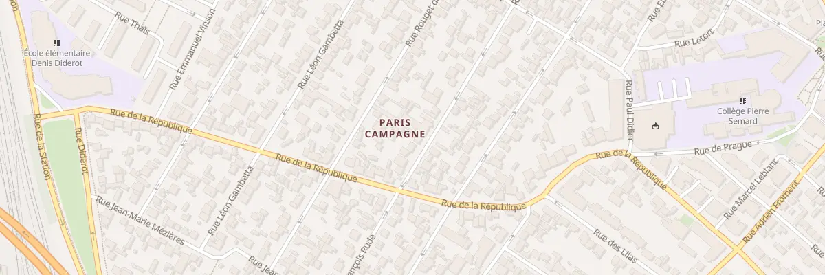 Plan du 78B Rue Francois Rude à Drancy
