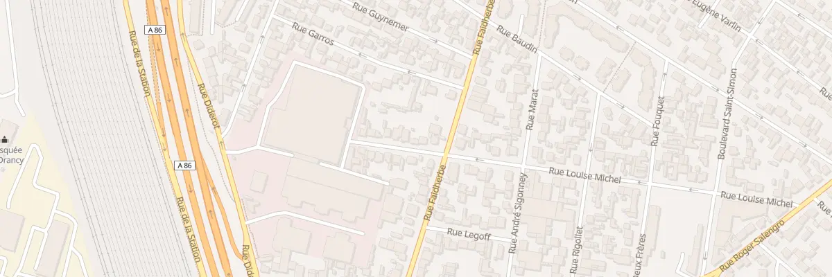 Plan du 74 Rue Louise Michel à Drancy