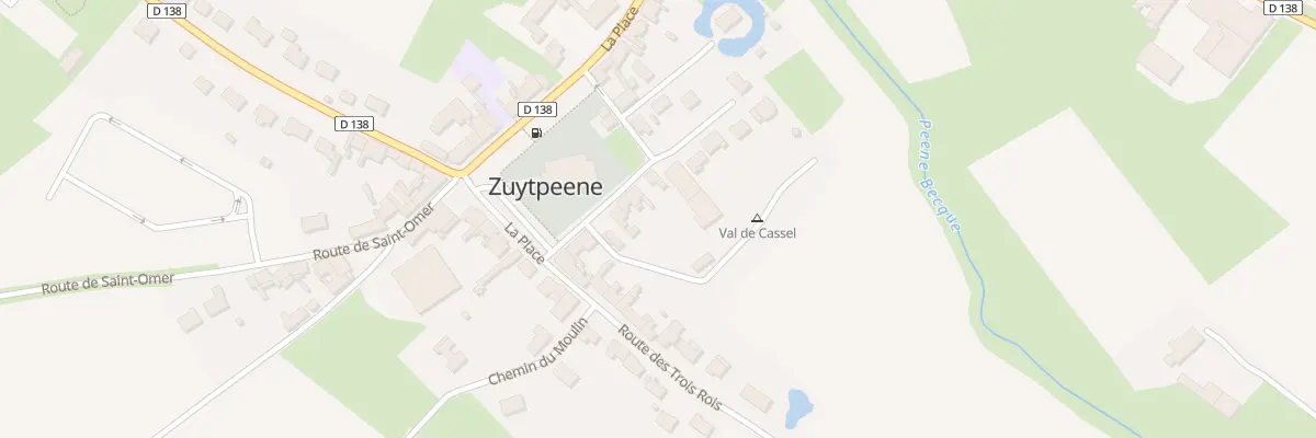 Plan du 74 Ctr de l’Eglise à Zuytpeene
