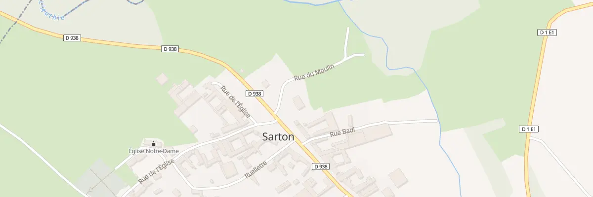 Plan du 3 Rte d’Albert à Sarton