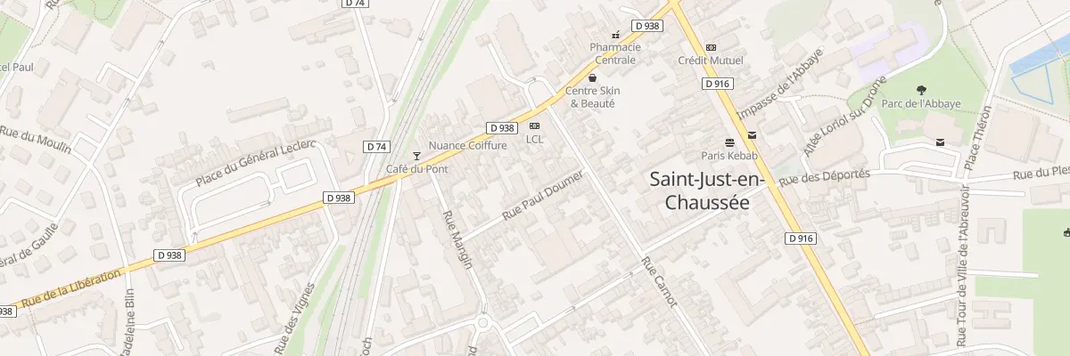 Plan du 14B Rue Paul Doumer à Saint-Just-en-Chaussée