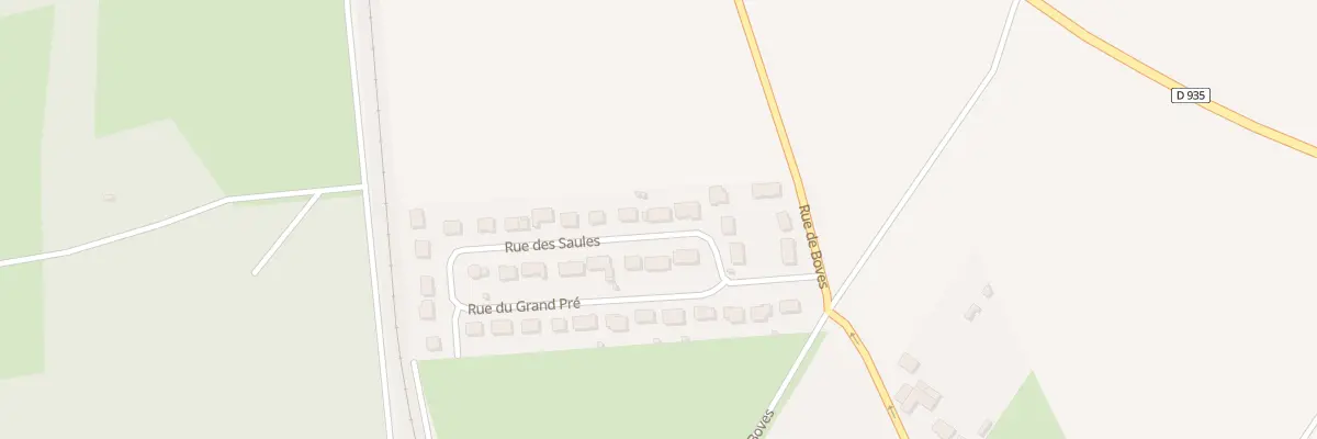 Plan du 10 Rue des Saules à Thézy-Glimont