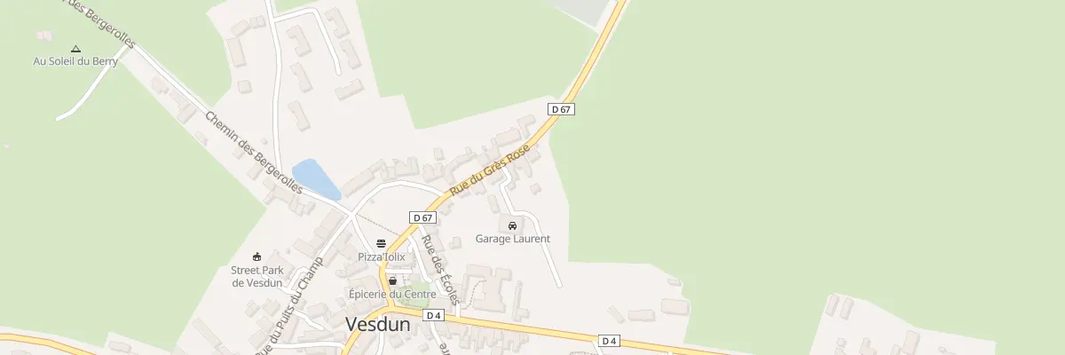 Plan du 10 Rue du Gres Rose à Vesdun