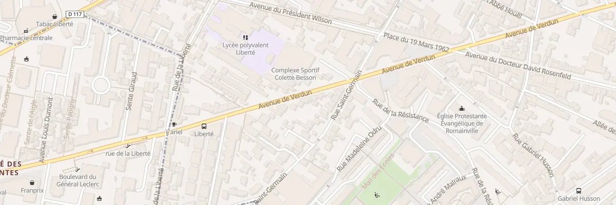 Plan du 73 Av de Verdun à Romainville