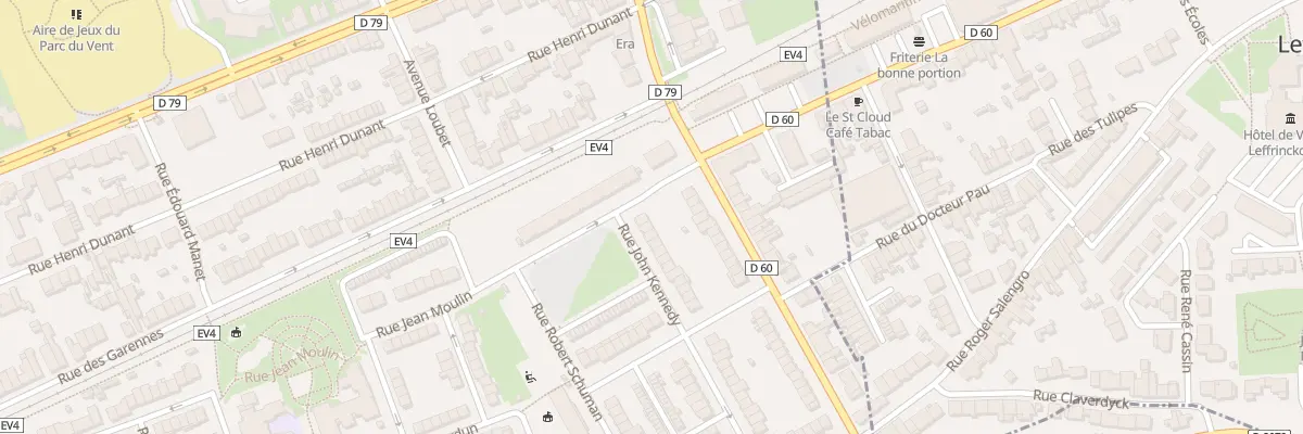 Plan du 192 Rue John Kennedy à Dunkerque