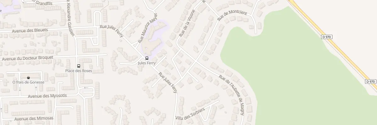 Plan du 1 Rue de la Viosne à Gonesse