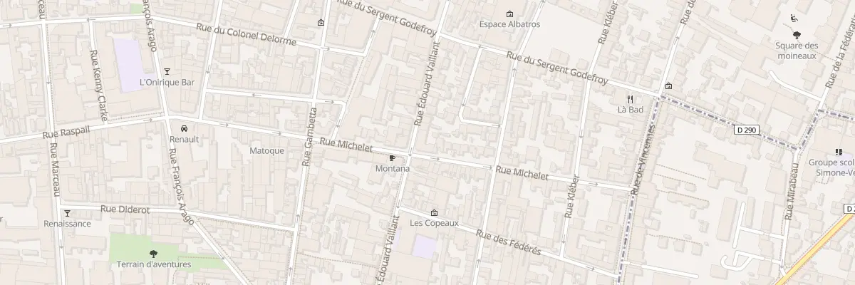 Plan du 40 Rue Michelet à Montreuil