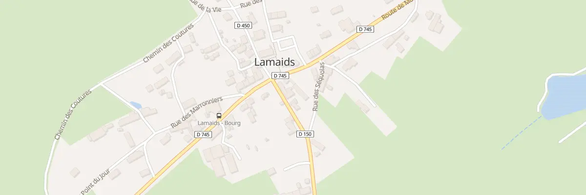Plan du 1 Rte de Viersat à Lamaids