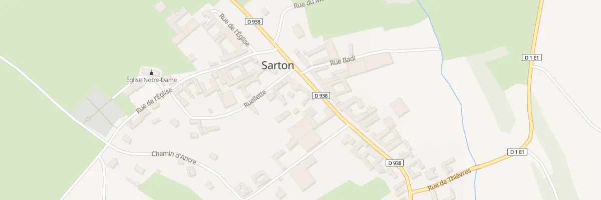 Plan du 10 Rte d’Albert à Sarton