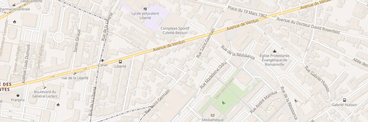 Plan du 50 Rue Saint - Germain à Romainville