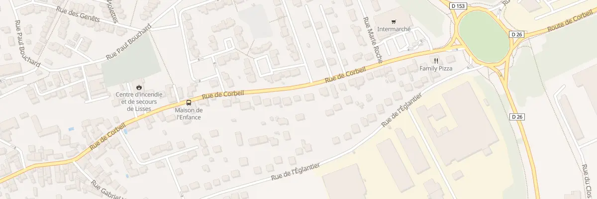 Plan du 74 Rue de Corbeil à Lisses