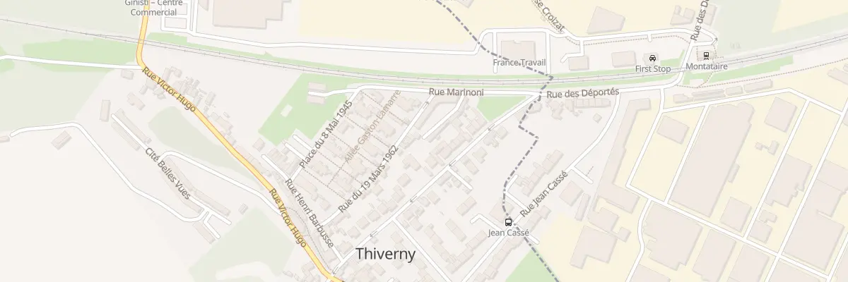 Plan du 10 Rue du 19 Mars 1962 à Thiverny