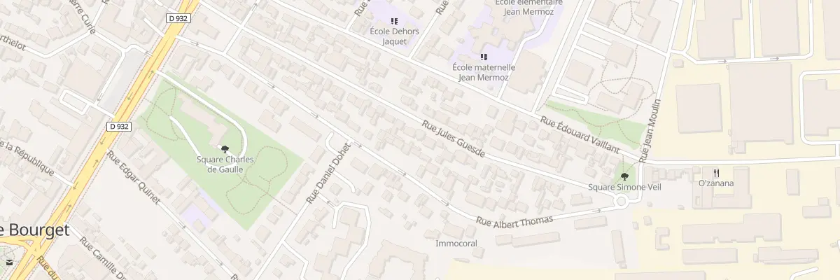 Plan du 44 Rue Jules Guesde au Bourget