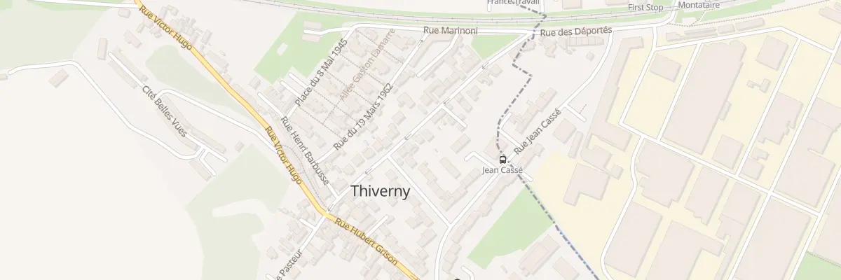 Plan du 12 Rue Jean Jaurès à Thiverny