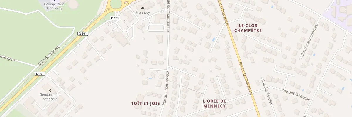 Plan du 17 Rue Champoreux à Mennecy