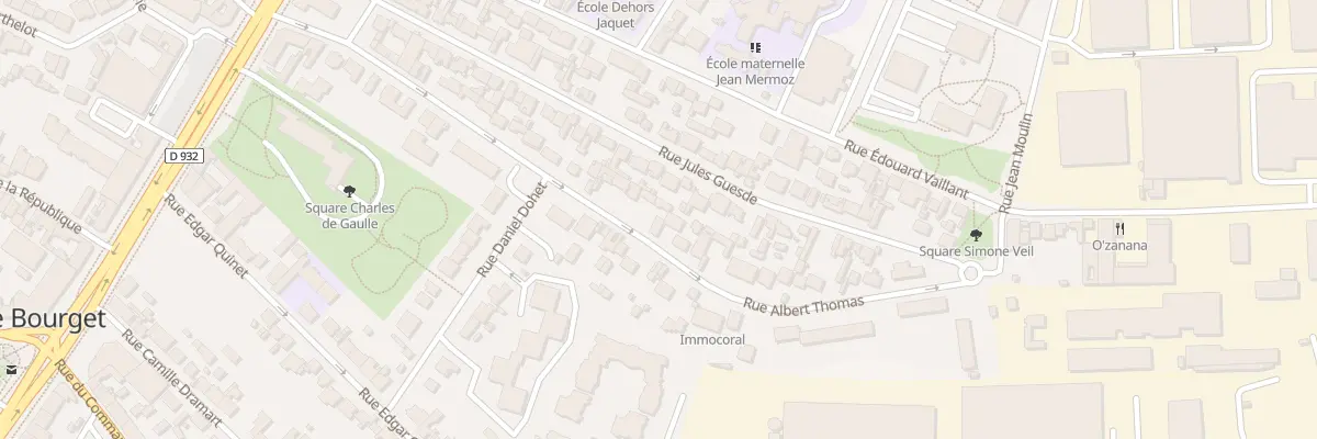 Plan du 43 Rue Albert Thomas au Bourget