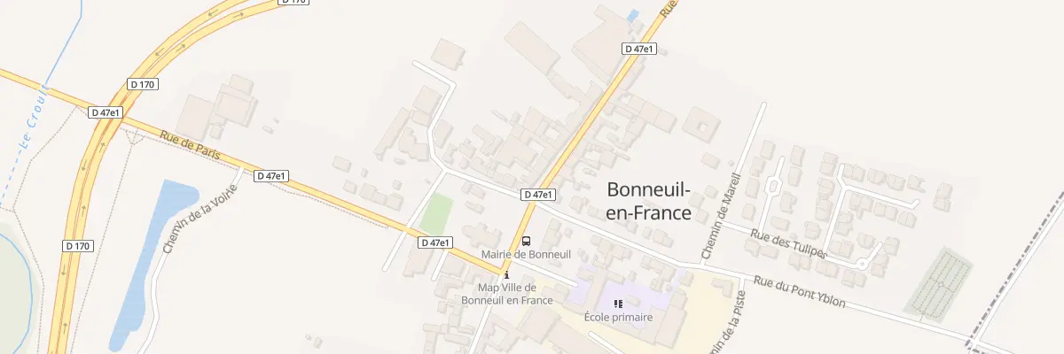 Plan du 3 Rue de Gonesse à Bonneuil-en-France
