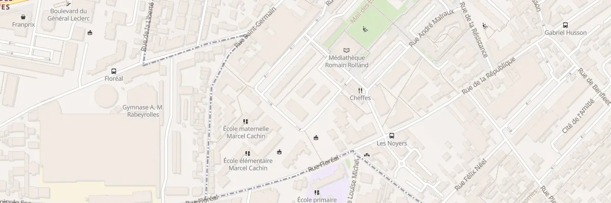 Plan du 45 Rue Madeleine Odru à Romainville