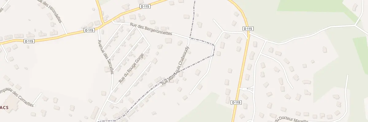 Plan du 42 Rue Jean-Louis Chabeaudy à Champagnac