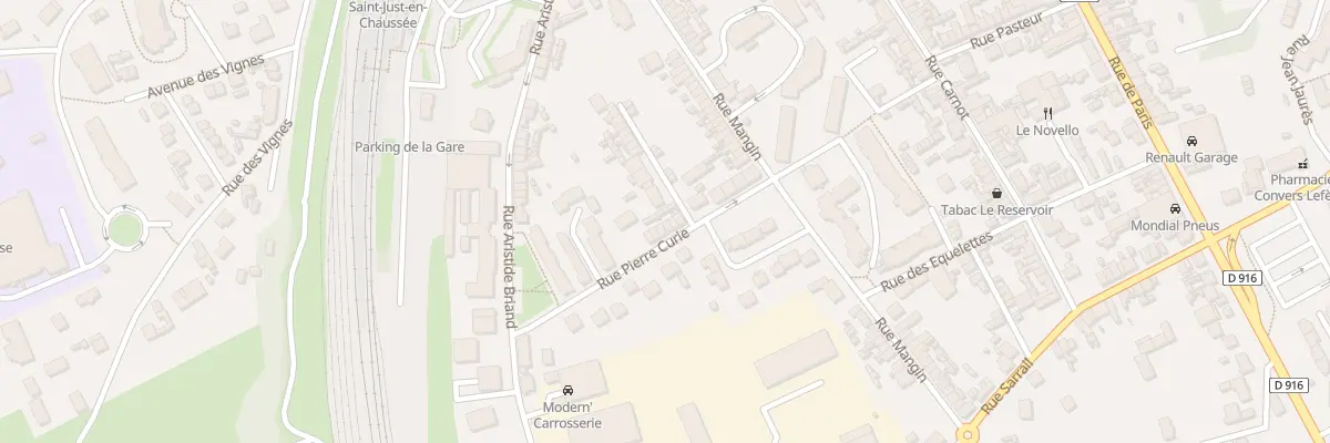 Plan du 16 Rue Pierre Curie à Saint-Just-en-Chaussée