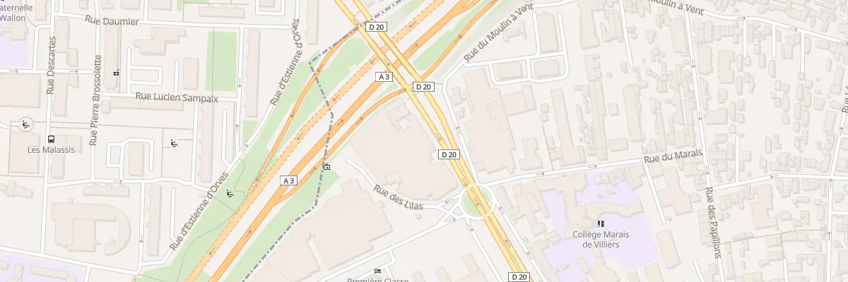 Plan du 91 Av Pasteur à Montreuil