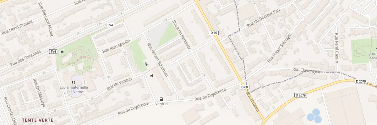 Plan du 91 Rue John Kennedy à Dunkerque