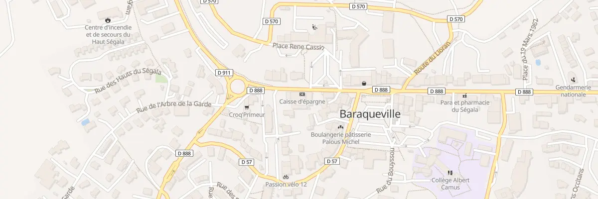 Plan du 96 Av du Centre à Baraqueville
