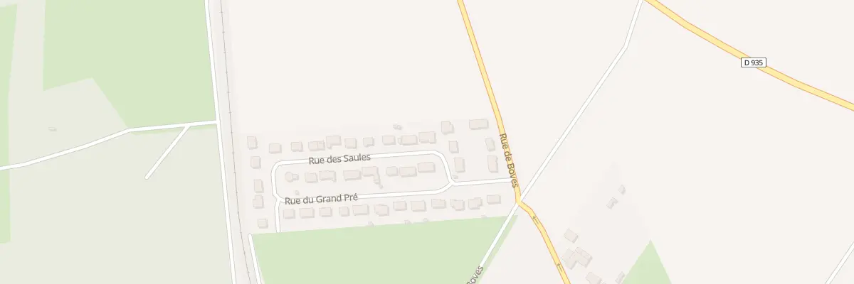 Plan du 8 Rue des Saules à Thézy-Glimont