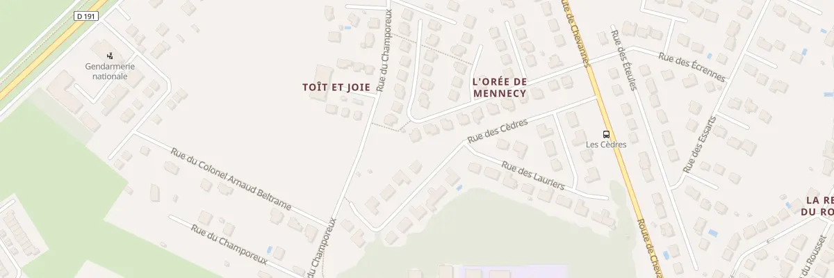 Plan du 21 Rue des Mélèzes à Mennecy