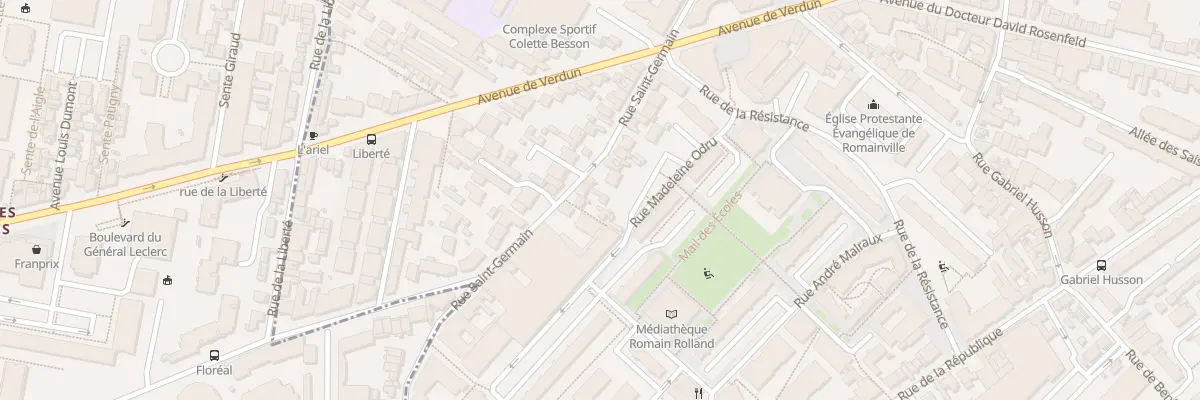 Plan du 61 Rue Saint - Germain à Romainville